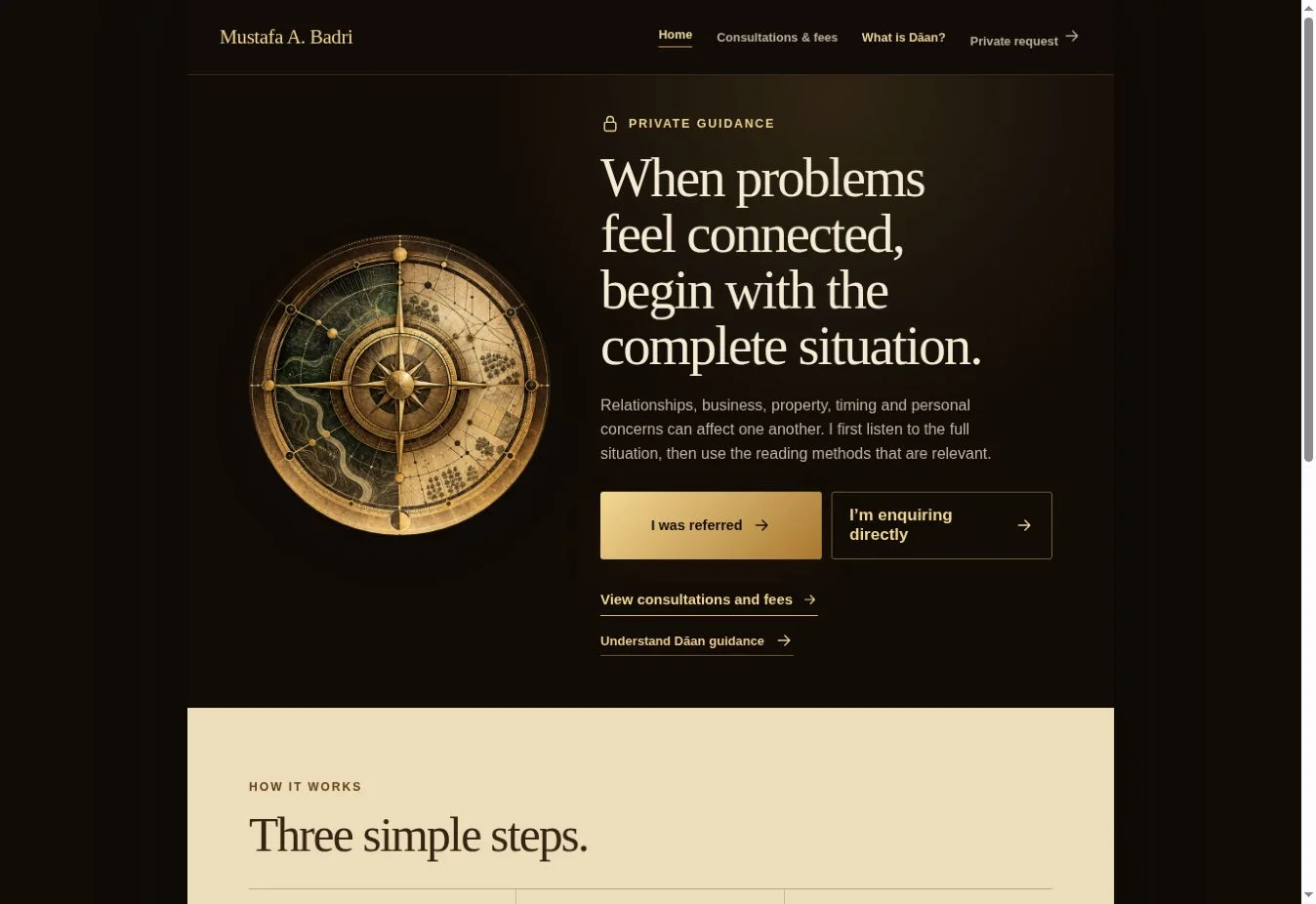 Badri Consult website design by M.A.K Solutions