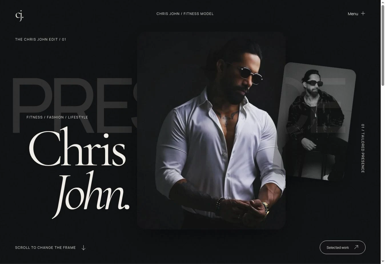 Chris John — website interface